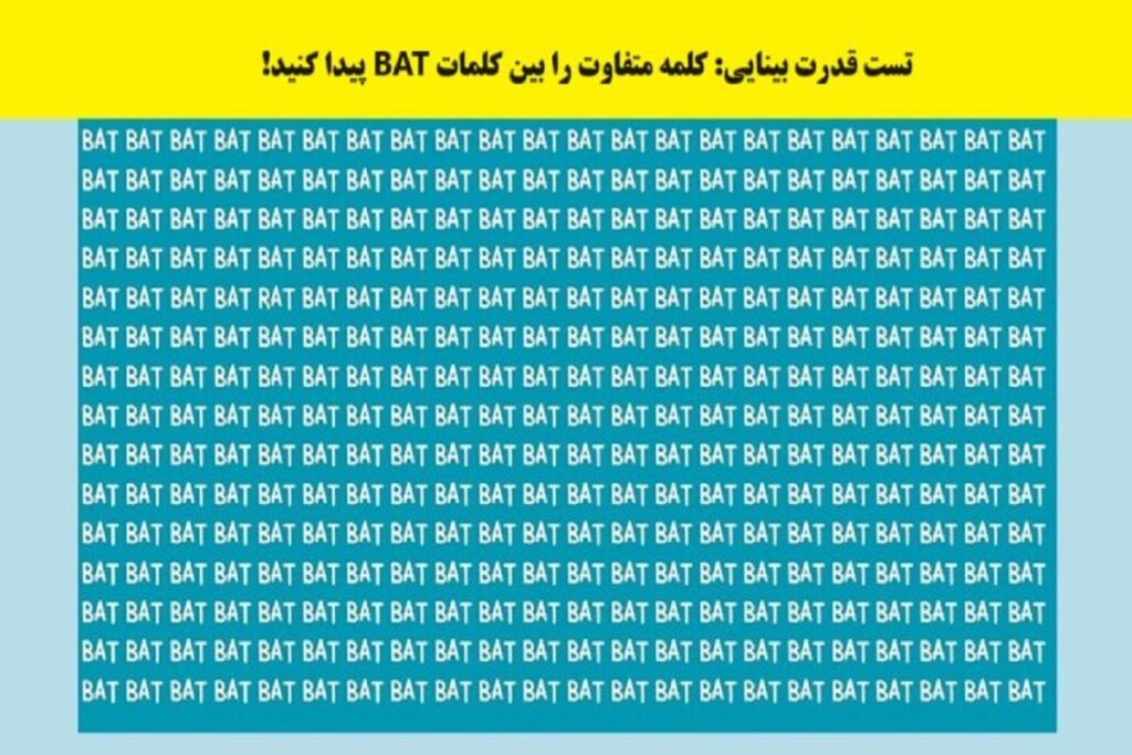 تست بینایی با جواب / چشمان خود را در 8 ثانیه به چالش بکشید