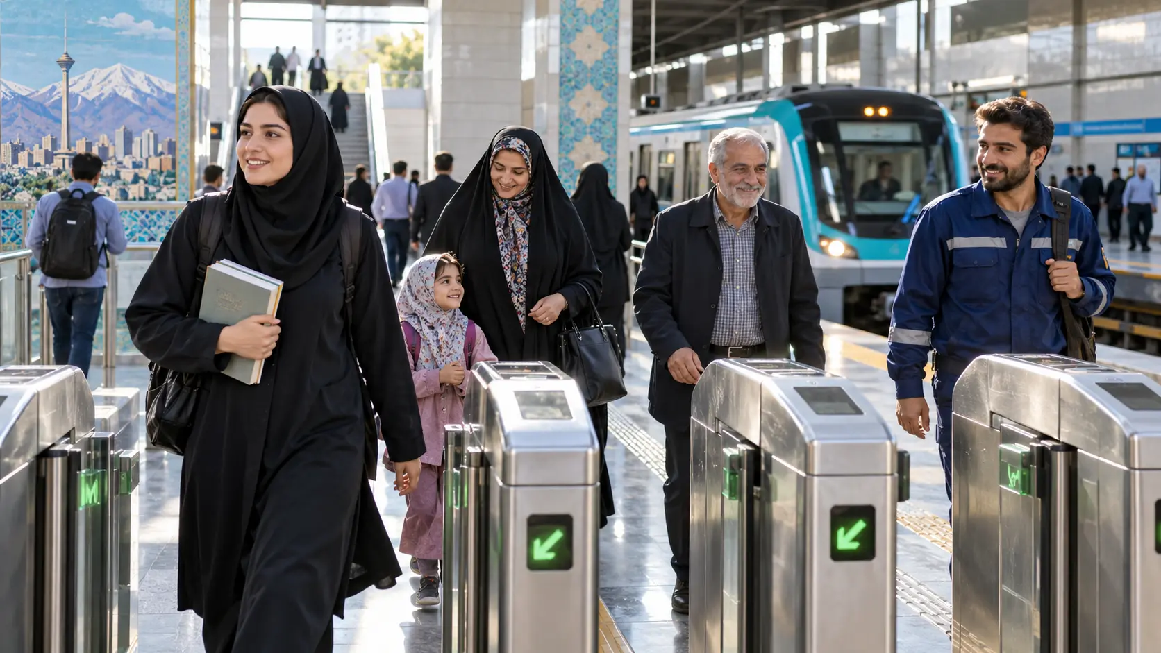 رایگان ماندن مترو تهران