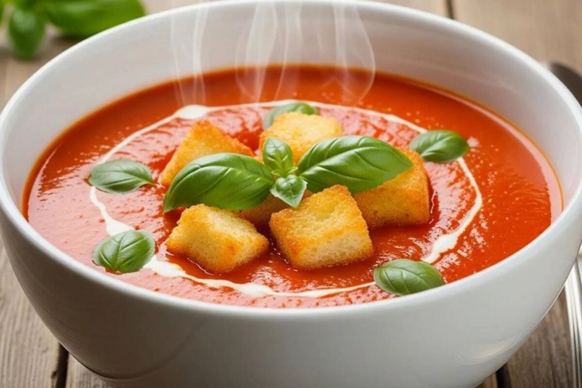 طرز تهیه سوپ گوجه فرنگی ایتالیایی خوشمزه و سریع در کمتر از یک ساعت