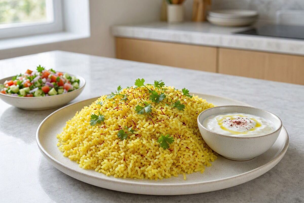 طرز تهیه پلو زردچوبه غذایی ساده و خوش رنگ در کمترین زمان