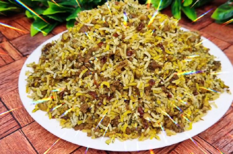 طرز تهیه پلو مخلوط با قارچ و گوشت چرخ کرده غذایی خوش عطر و متفاوت