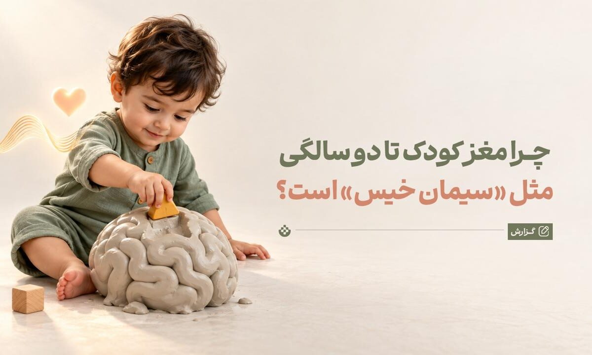 مغز کودک در دو سالگی چرا شبیه سیمان خیس است