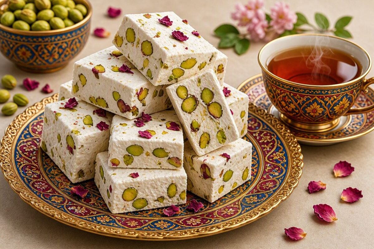 دستور تهیه گز اصفهان خانگی شیرینی اصیل و خوشمزه