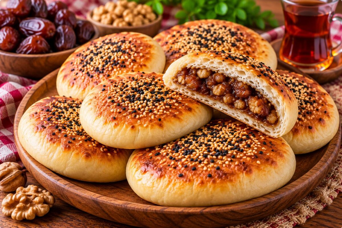 طرز تهیه نان خرمایی تابه ای خوشمزه و ساده بدون فر
