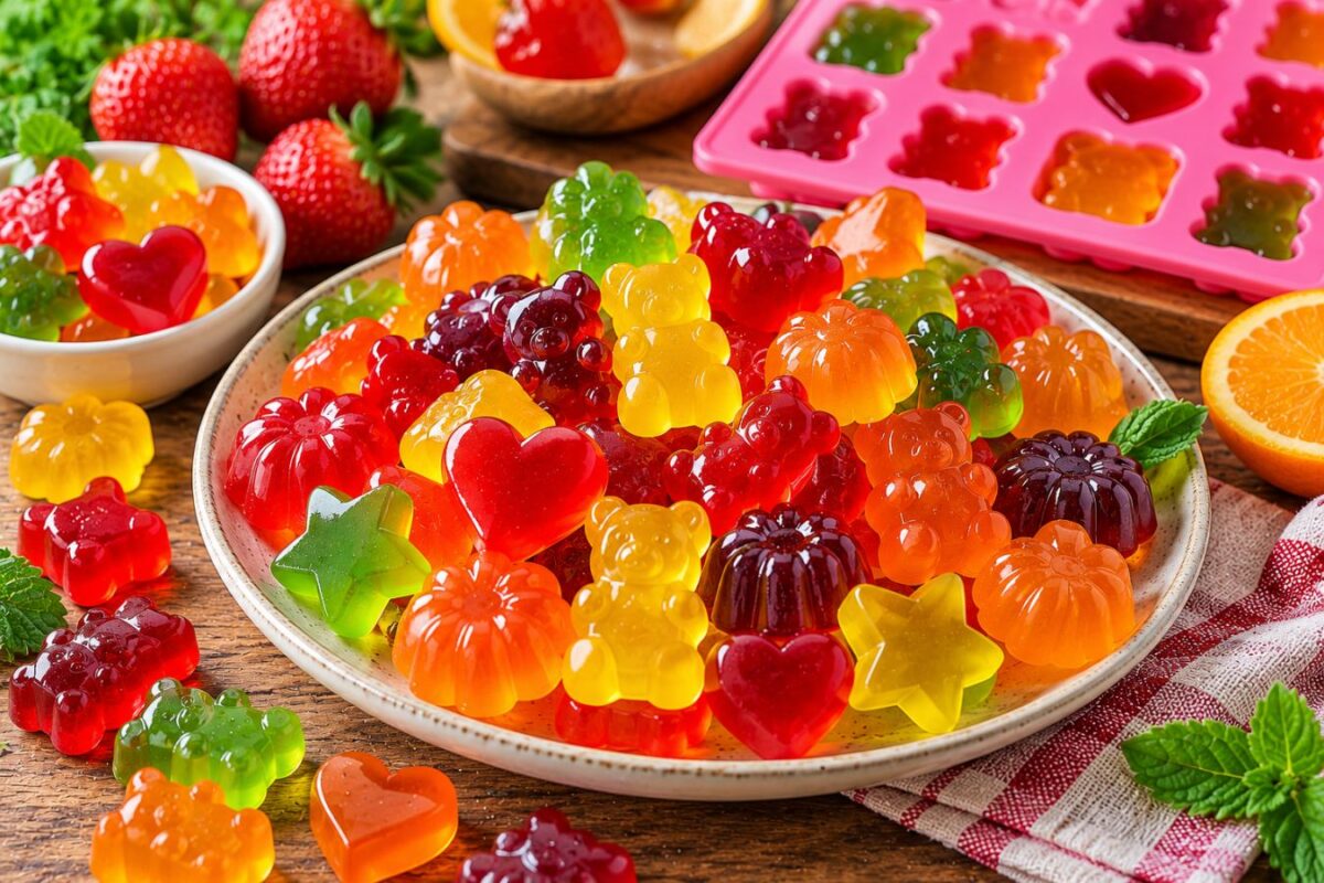 طرز تهیه پاستیل خانگی با پودر ژله ساده خوشمزه و رنگارنگ