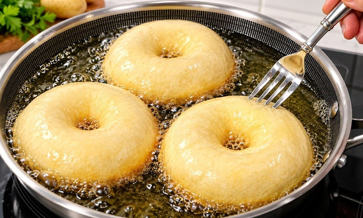 طرز تهیه پیراشکی سیب زمینی پفکی و خوشمزه در تابه